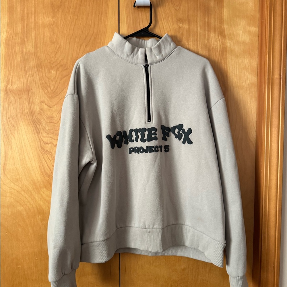White Fox Gray Sweater